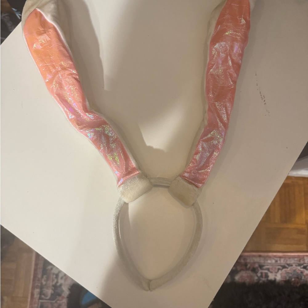 HALLOWEEN Pink and white Women's bunny head band for Halloween